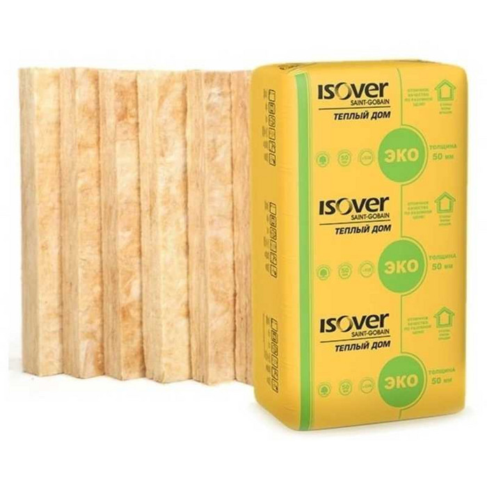 Утеплитель Isover Изовер Тёплый Дом Плита 50х610х1170 в Лодейном Поле